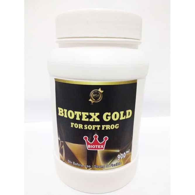 Terlaris Paket Latex Cair Bikin Umpan Soft Frog Biotex Gold
