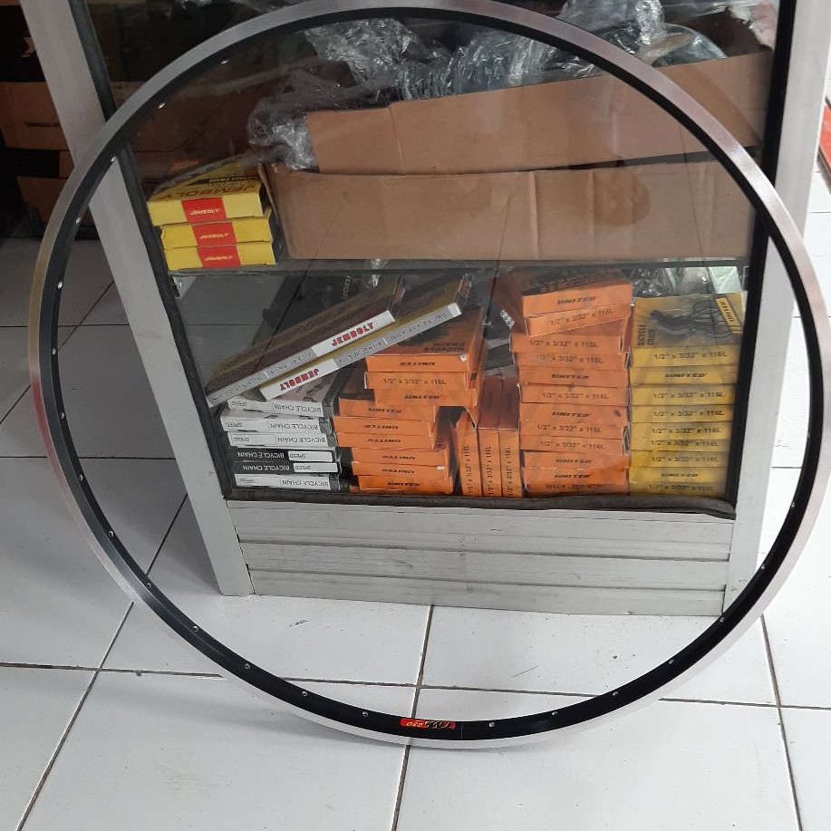 Velg Rims Sepeda ARAYA TM880 Ukuran 26 Inch MURNI ALLOY 32 36 Hole DOUBLE WALL. BRAKELINE