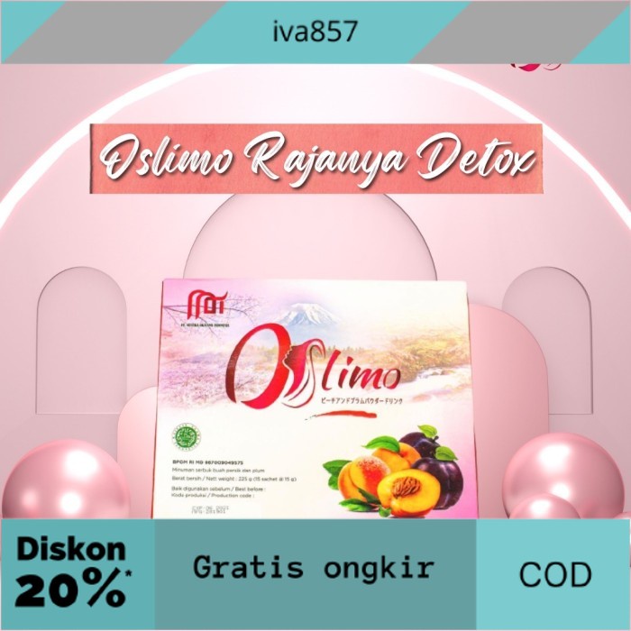 

PROMO OSLIMO | Rajanya Detoks (1 box = 15 sachet) GRATIS ONGKIR