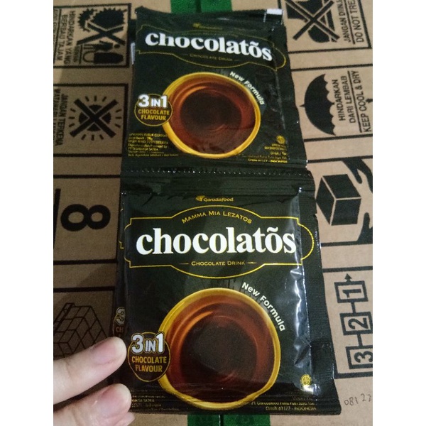 

Chocolatos chocolate drink 1 renceng isi 10 sachet