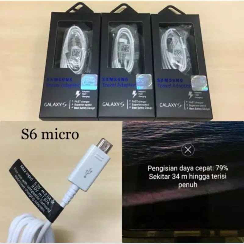 Kabel Data Samsung S6 Micro Kabel Charger Samsung Micro Kabel Casan Micro Fast Charging BST