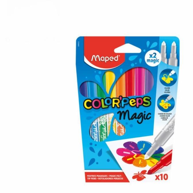 

Maped Felt Pen Magic 10 Pc Marker Spidol Ajaib Berubah Warna Cardboard