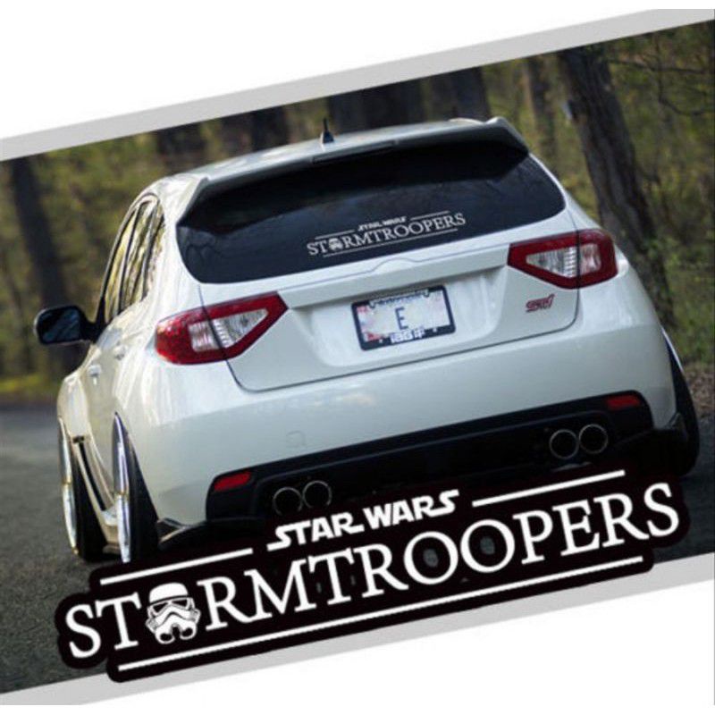 sticker mobil sticker kaca mobil model starmtroopers sticker star wars sticker kaca belakang mobil