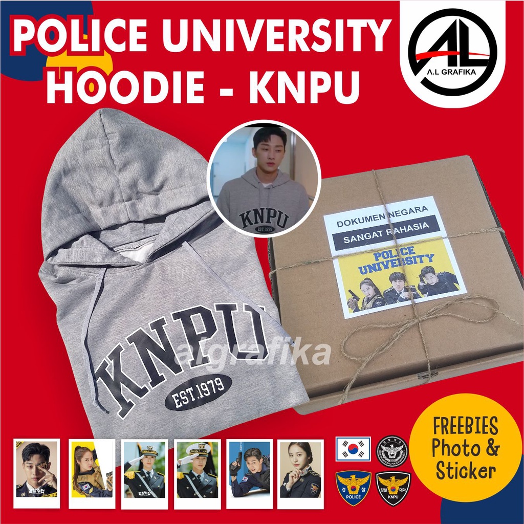 POLICE UNIVERSITY HOODIE KNPU POLICE UNIVERSITY KIT KDRAMA KIT
