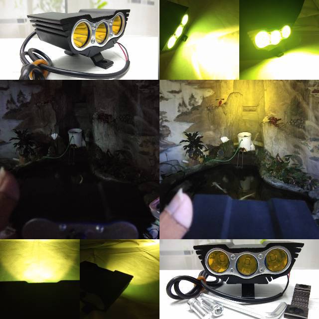 LAMPU TEMBAK MOTOR LED CREE 30WATT SOROT 3MODE WATERPROOF