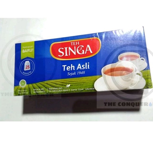 

Teh Singa Teh Asli Teh Celup isi 25 kantong Sinco Produsen Coco