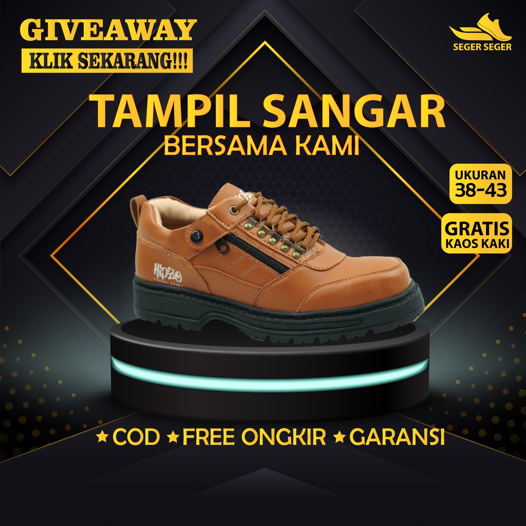 Sepatu Boots Boot Caterpillar Kulit Pria Cowok Original Kasual Casual Hiking Gunung Kerja M041