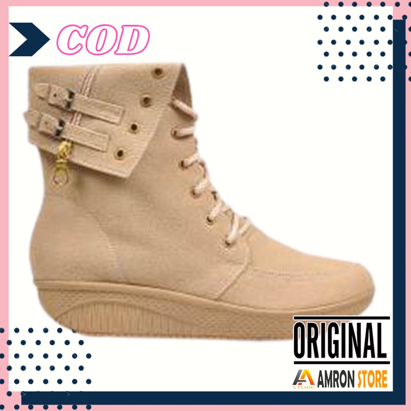 SEPATU BOOTS WANITA KEREN KOREAN STYLE