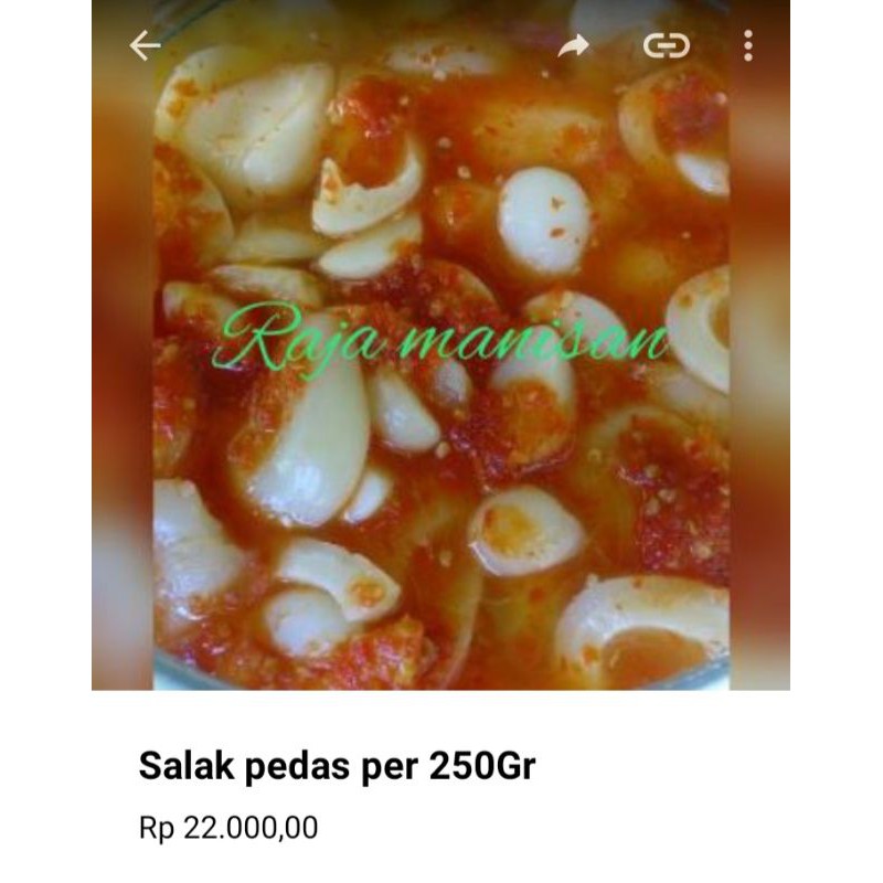 

Manisan Salak pedas 250Gr