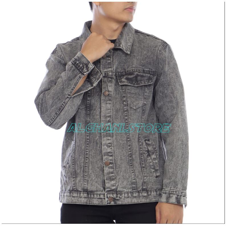 JAKET JEANS SNOW BLACK JAKET JEANS PRIA JAKET JEANS DENIM JAKET JEANS HITAM PRIA JAKET JEANS JAKET J