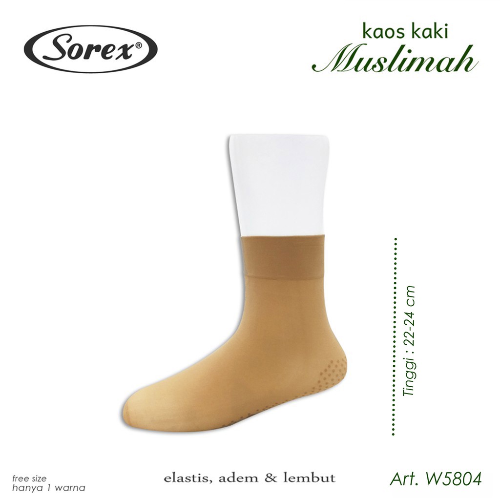 Kaos Kaki Sorex W5804 Jempol | Kaos Kaki Muslimah [ Low ] Bwr