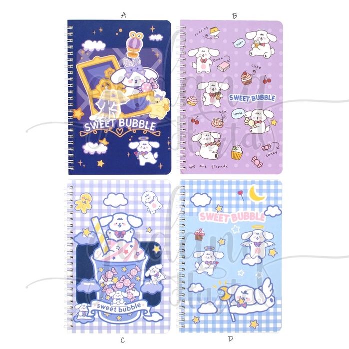 

GCC Notebook A5 Spiral Sweet Bubble Angel Buku Motif Peri Lucu GCC 308161