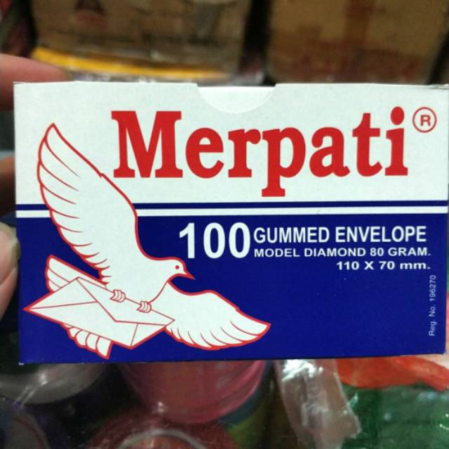 

AMPLOP PUTIH KECIL MERPATI 110 x 70 mm