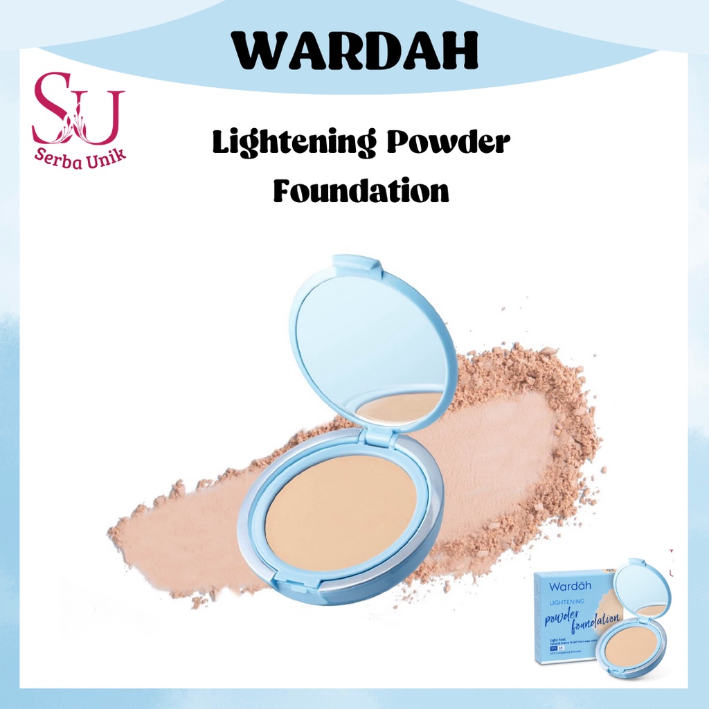 Wardah Lightening Powder Foundation Light Feel &amp; Extra Cover | Bedak | Foundation