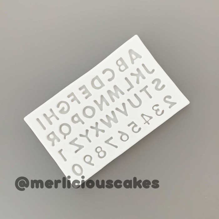 

KUE-PENGHIAS-ALAT- MINI ALPHABET SILICONE SILIKON MOULD MOLD CETAKAN FONDANT CAKE KUE -ALAT-