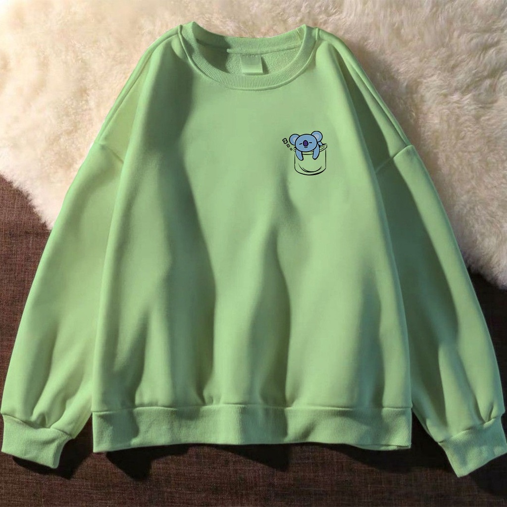 SWEET  MOMO SWEATER FLEECE UNISEX TEBAL TERBARU'