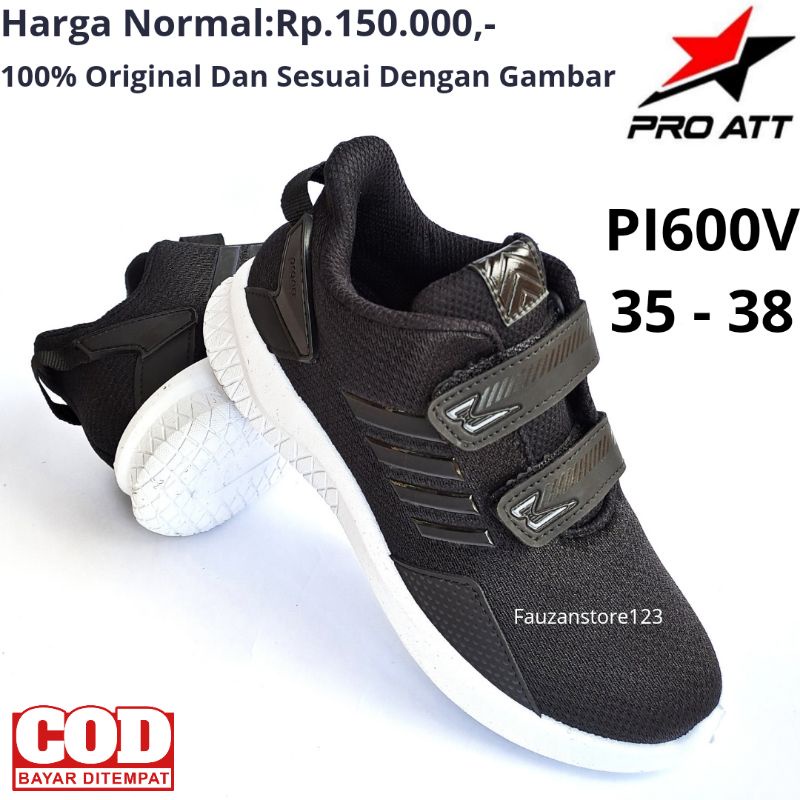 SEPATU SNEAKER SEKOLAH ANAK LAKI PEREMPUAN ATT PA700V PC 870V PI600V HITAM PUTIH SD SMP ORIGINAL