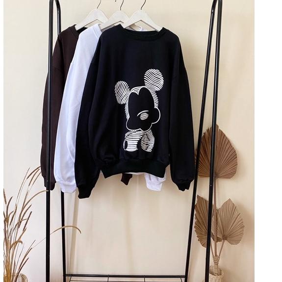 DISNI SWEATER - MICKEY SWEATER - SWEATER WANITA - SWEATER TERBARU TERLARIS - SWEATER OVERSIZE - SWEA