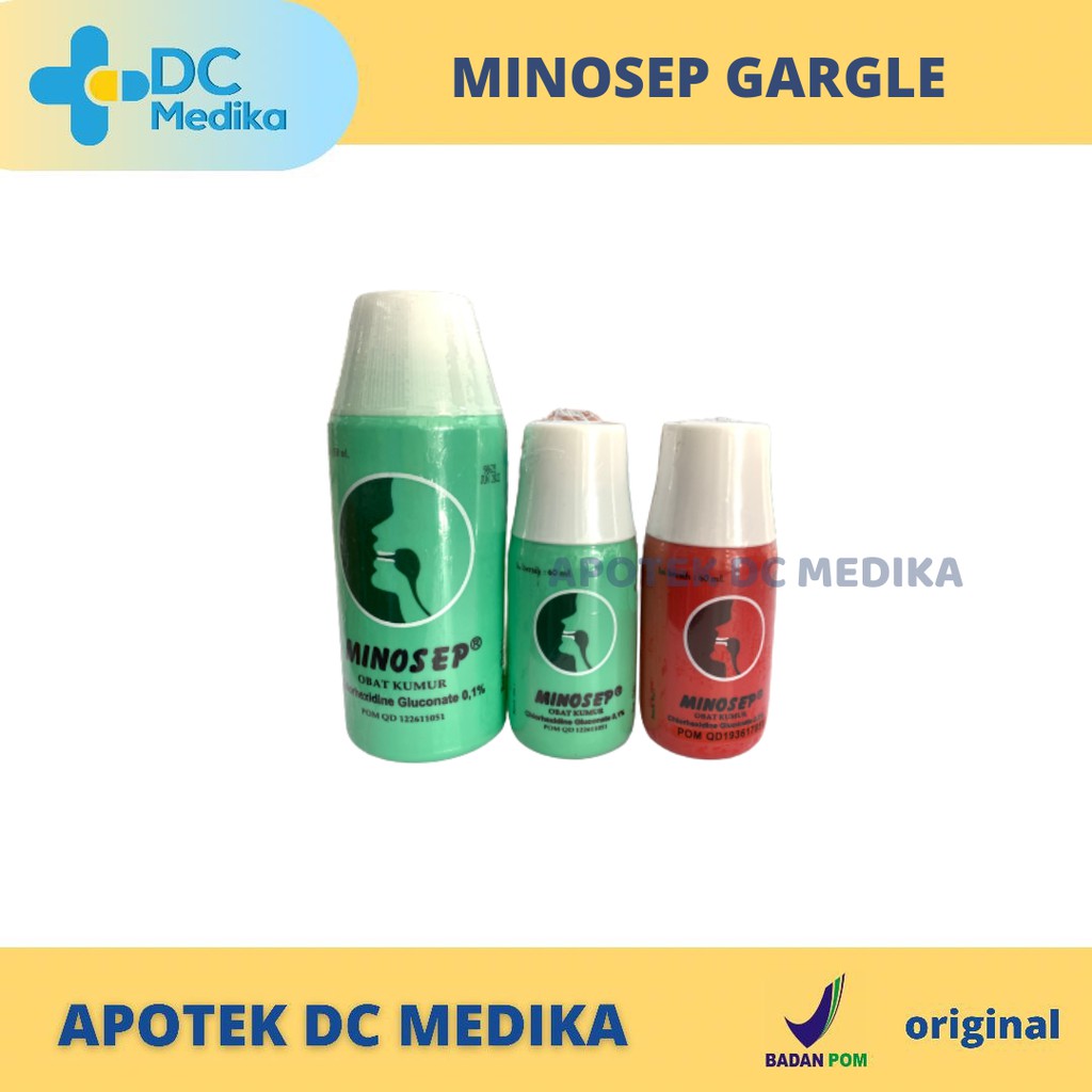 MINOSEP GARGLE 60ML 150ML / OBAT KUMUR