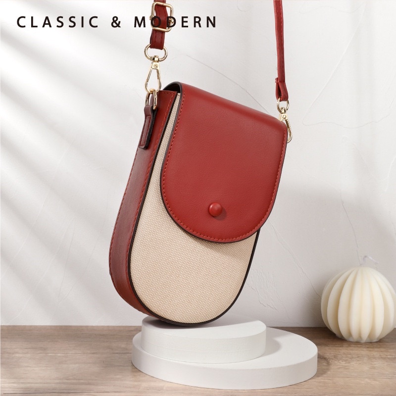 Tas Selempang Kulit Wanita Dompet Hp Cewek Vertical Ladies Mobile Phone Bag TC 005