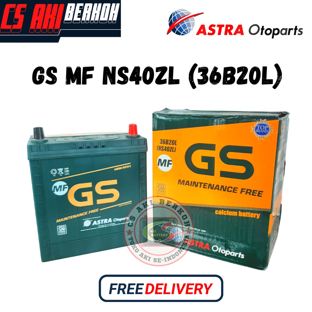 Jual AKI MOBIL GS ASTRA MF NS40ZL (36B20L) Indonesia|Shopee Indonesia