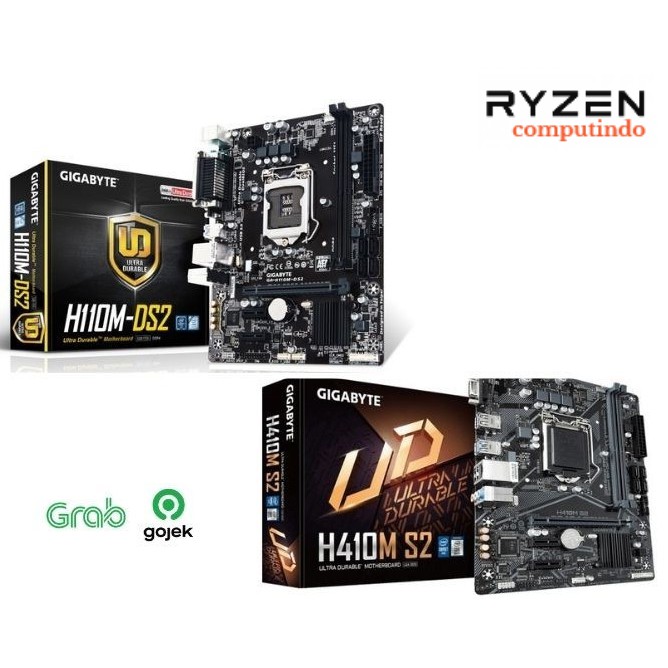 PROMO PAKET GIGABYTE MOTHERBOARD GA-H110M-DS2 + GIGABYTE H410M-S2