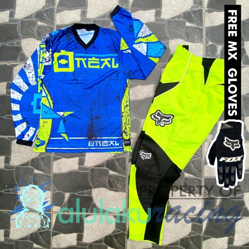 Jersey &amp; Celana MX Trail Motocross - Paket Bundling ONCT0804-F41