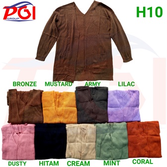 H ( H00010 ) CARDIGAN RAJUT BLOUSE SAKU OVERSIZE  / KOREAN STYLE / RAJUT PREMIUM KUALITAS TERBAIK