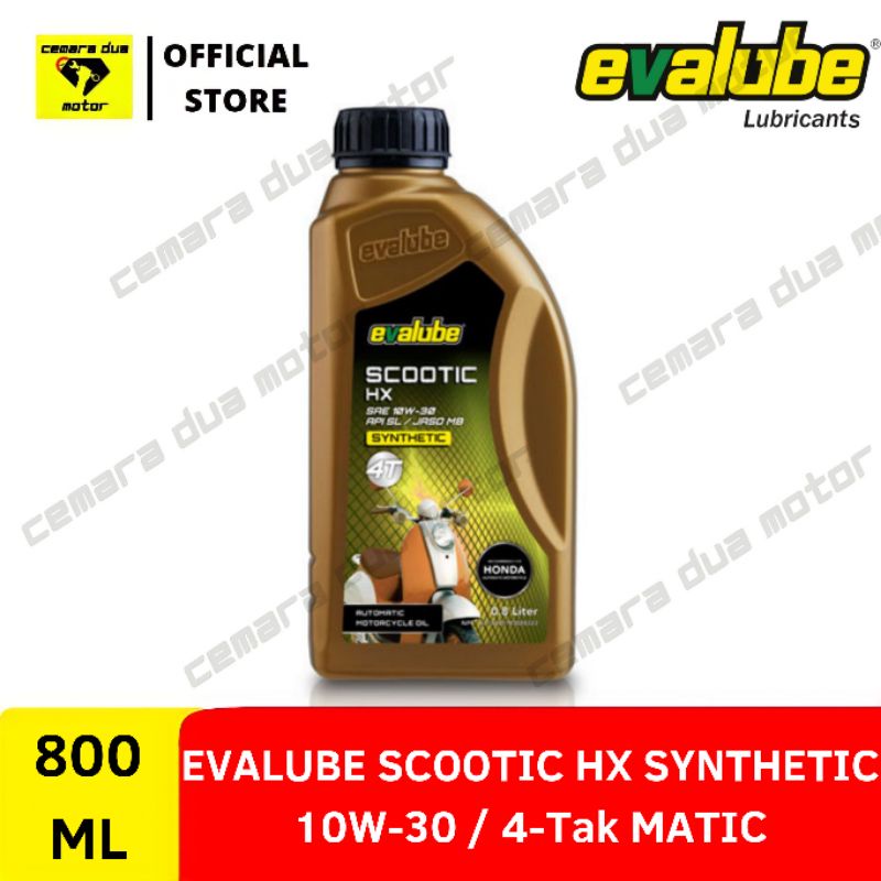 OLI EVALUBE SCOOTIC HX SAE 10W-30 800ML MATIC HONDA OLI EVALUBE SCOOTIC HONDA OLI MESIN OLI MOTOR OL