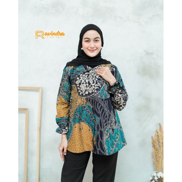 Blouse Batik Printing Pekalongan Kemeja Batik Wanita