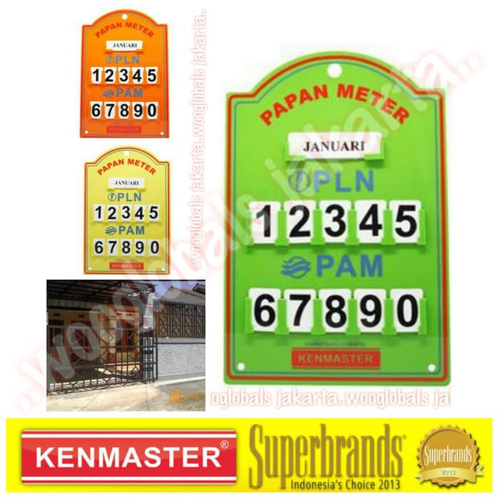 

JUAL MURAH PAPAN PETUNJUK ANGKA PLN PAM RUMAH SERBAGUNA WATERPROOF KENMASTER