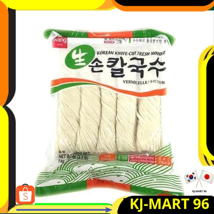 

MAKANAN KOREA WANG KNIFE CUT FRESH NOODLE KALGUGSU JJANGMYEON 1 KG ORI