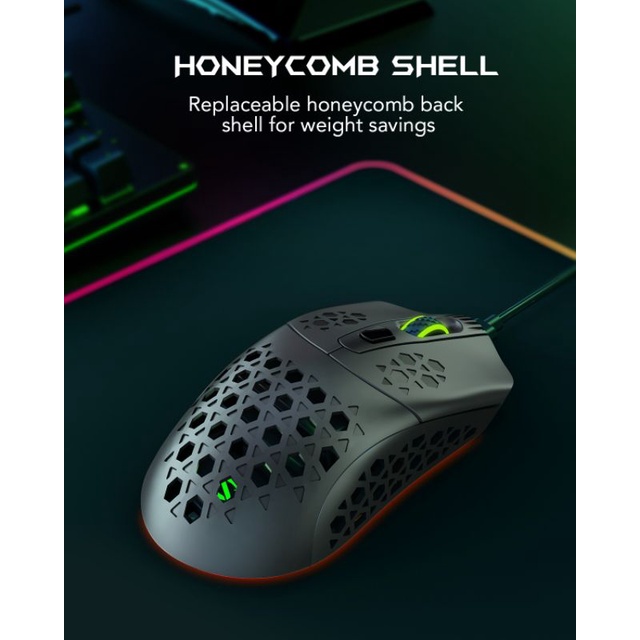 Mouse Gaming Wireless Black shark Mako M1 Dual Mode