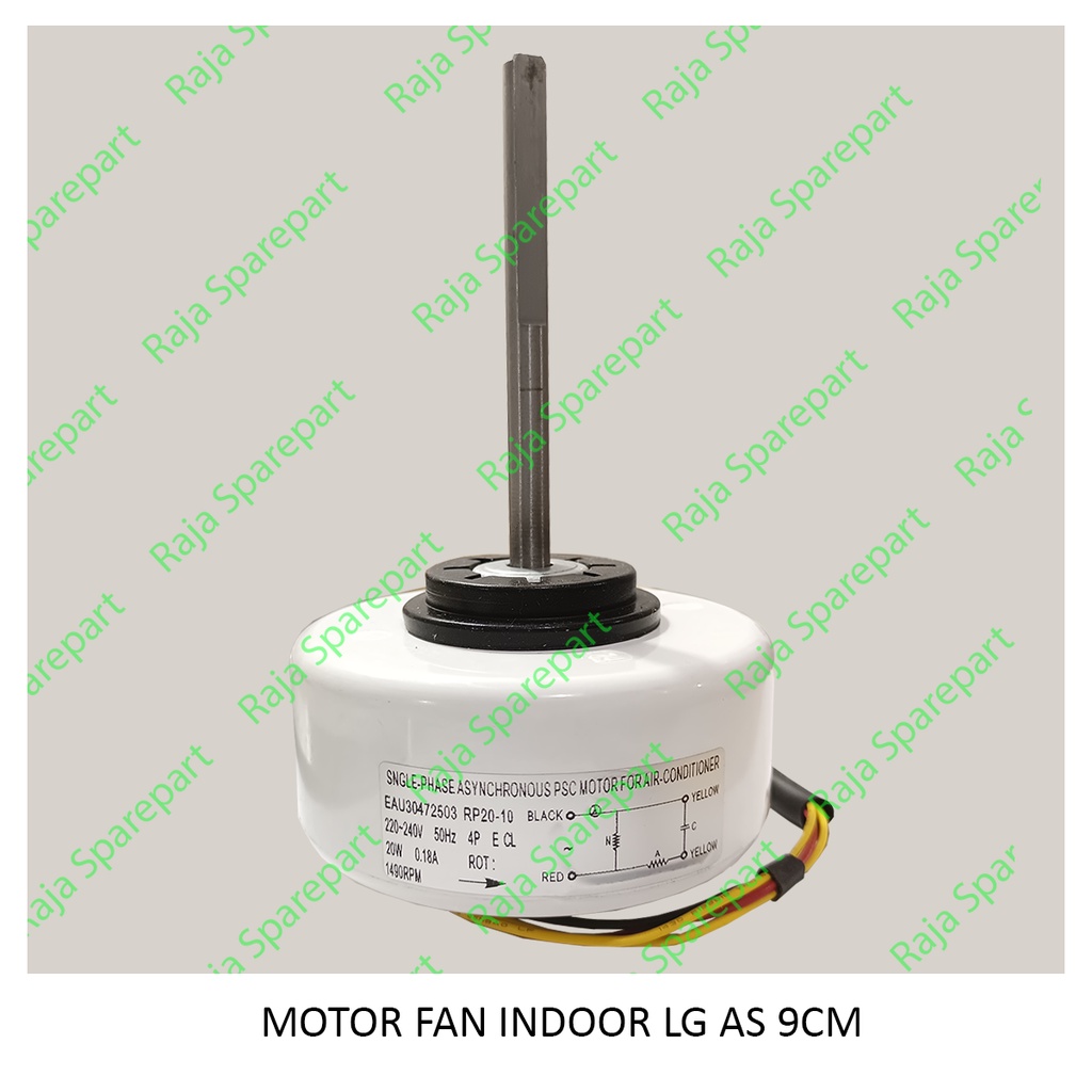 Motor Fan Indoor AC LG As 9cm (Ukuran ada di gambar)