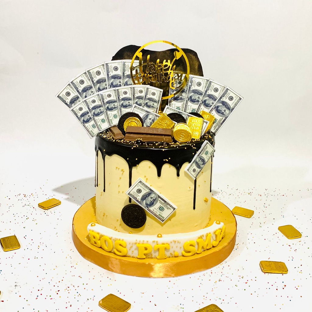 

Pull Out Money Cake / Kue Ulang Tahun diameter 20 cm / cake tarikuang
