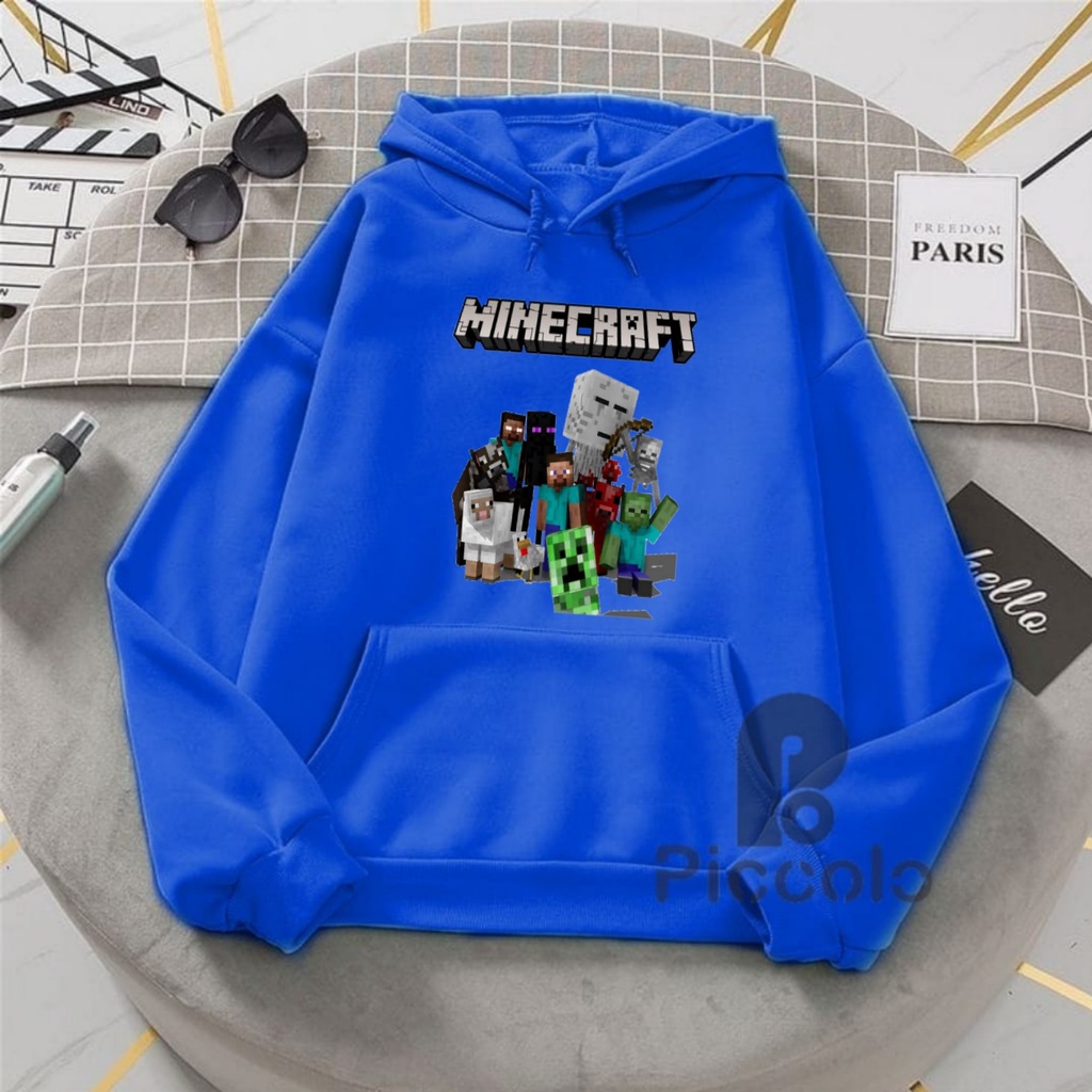 JAKET HOODIE ANAK MINECRAFT BAHAN PREMIUM