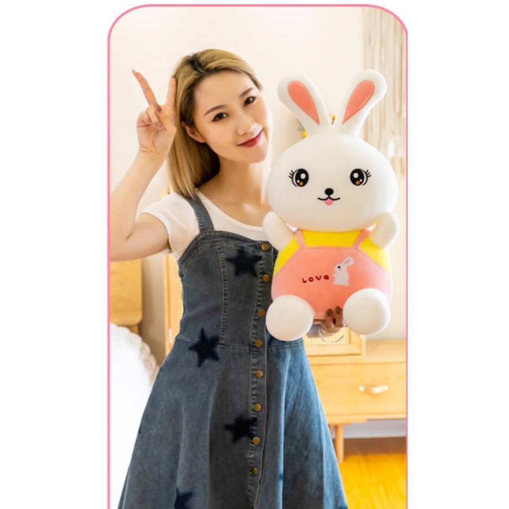 Boneka KELINCI/REBIT memakae baju lucu dan sangat imut