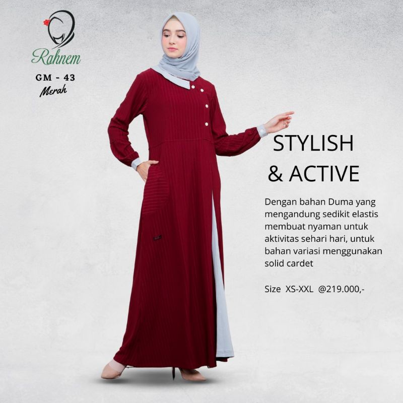 gamis muslimah rahnem GM 43