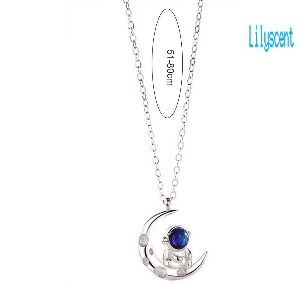 Kalung Choker Liontin Bulan Gaya Korea Untuk Pria Dan Wanita