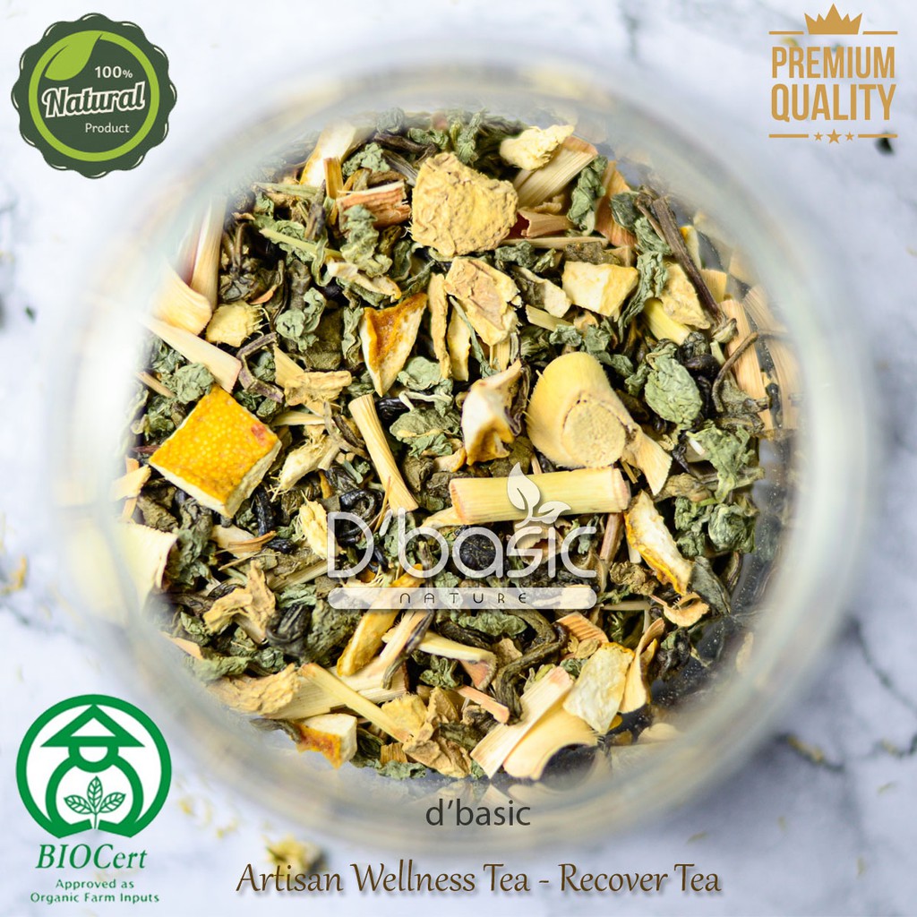 

Teh Herbal Recover Tea Single Serving - Teh Hijau Jahe Serai Peppermint Kulit Jeruk