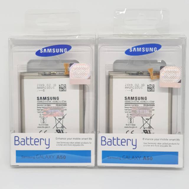 dc88 - Baterai Samsung Galaxy A50 EB-BA505ABN Original SEIN 100% Battery Batere Batre Batt Bat