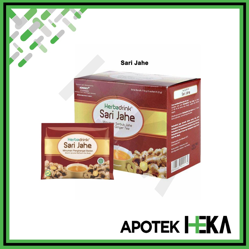 Herbadrink Jamu Instan 1 Kotak isi 5 Sachet - Minuman Penghangat Badan (SEMARANG)