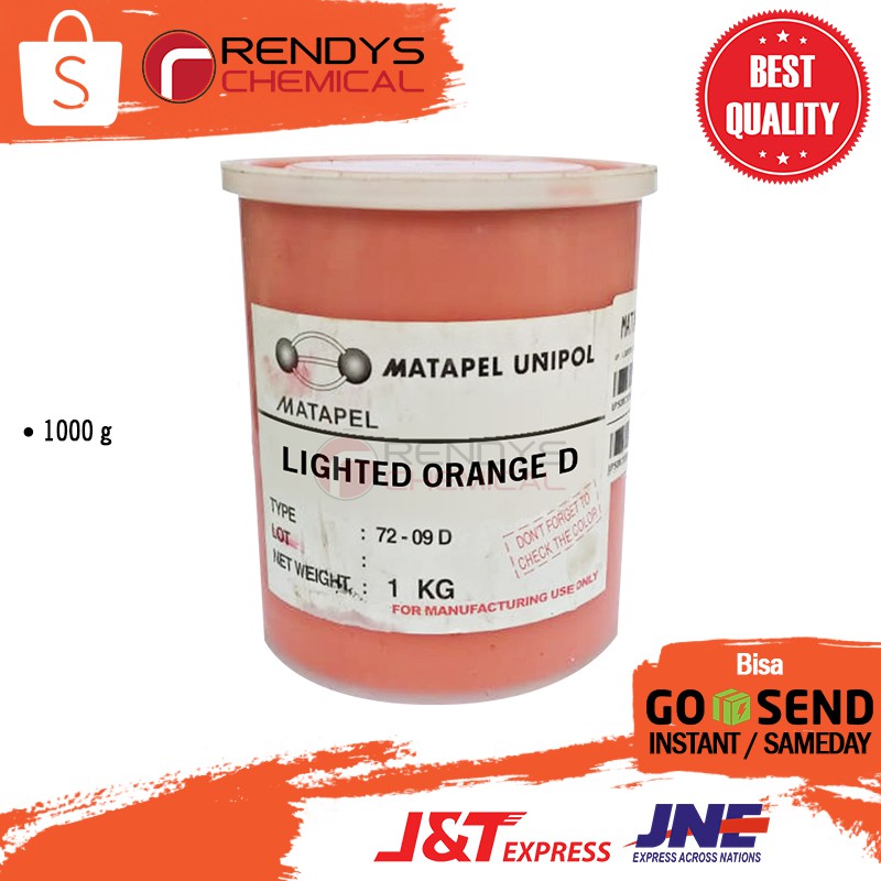 Pigment Pasta Untuk Resin Merk UNIPOL / Pewarna Resin 1 Kg - Lighted Orange D