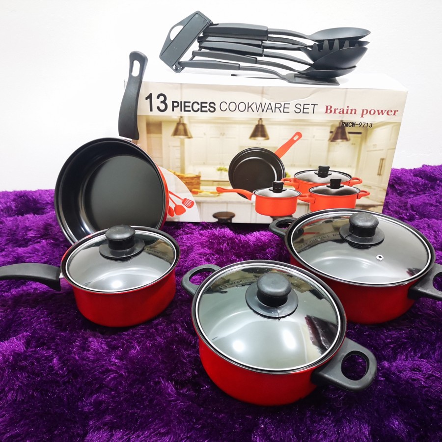 [COD] COOKWARE SET 13PCS / PANCI SET 13 PCS / PERALATAN PERLENGKAPAN MASAK 13 SET TERLARIS !!!