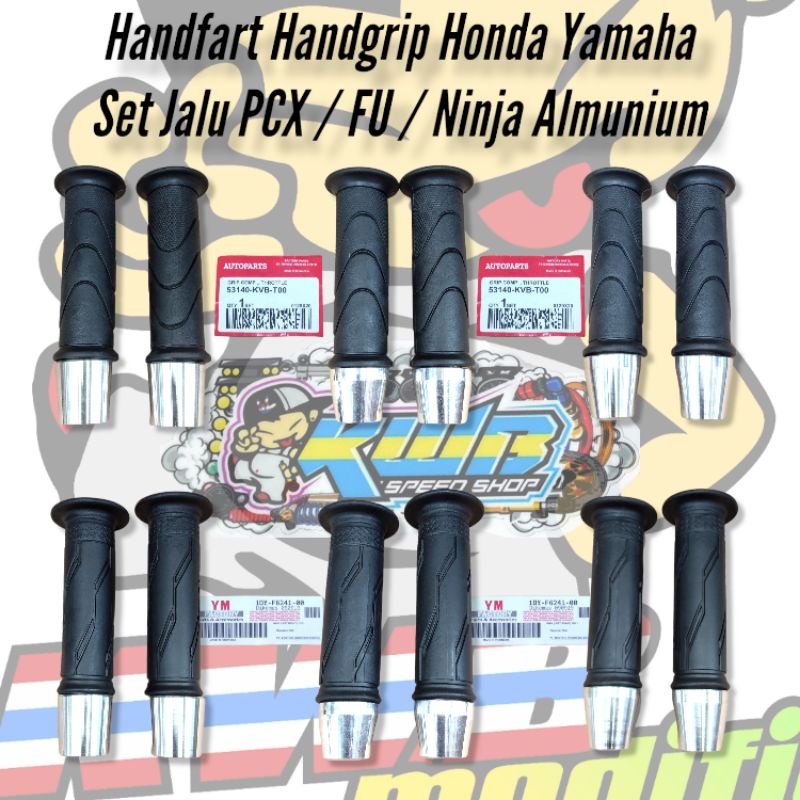 handfart handgrip grip set jalu almunium model ori honda yamaha nmax aerox lexi xmax beat scoopy vario pcx set jalu ninja jalu fu jalu pcx almunium