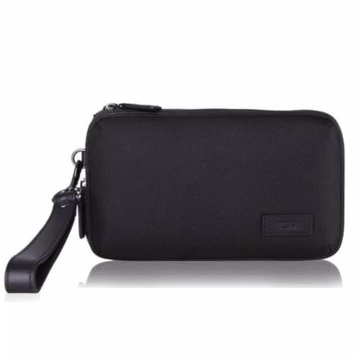 WANITA-CLUTCH- TUMI TRIPLE ZIP CLUTCH ORIGINAL -CLUTCH-WANITA.