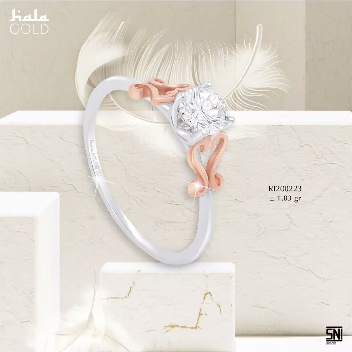 Cincin Hala Gold Swan Collection RI200223