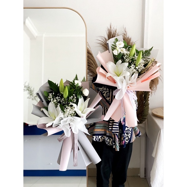 Single Lily Bouquet |VALNETINE’S DAY |  Lily Bouquet | Buket graduation | FLOWER BOUQUET | birthday 