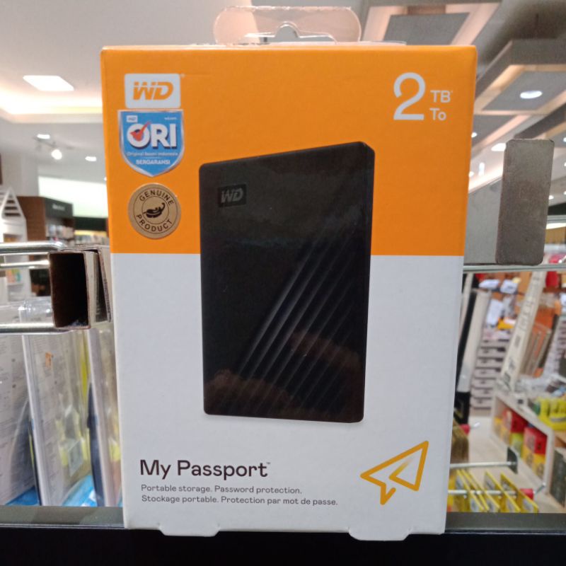 WD My Passport New 2TB HDD Harddisk Eksternal 2.5&quot; Resmi Original