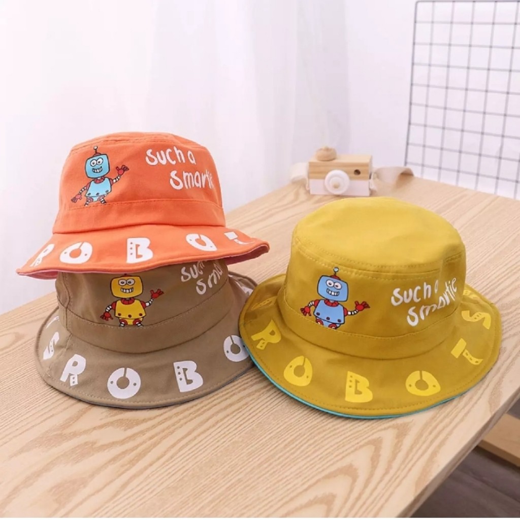 Bucket Anak Robot / Bucket Anak / Arshila_fashion